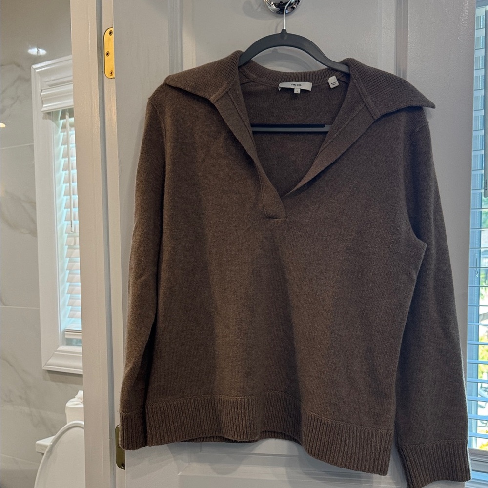 Vince Tan-Light Brown Wool/Cashmere Sweater